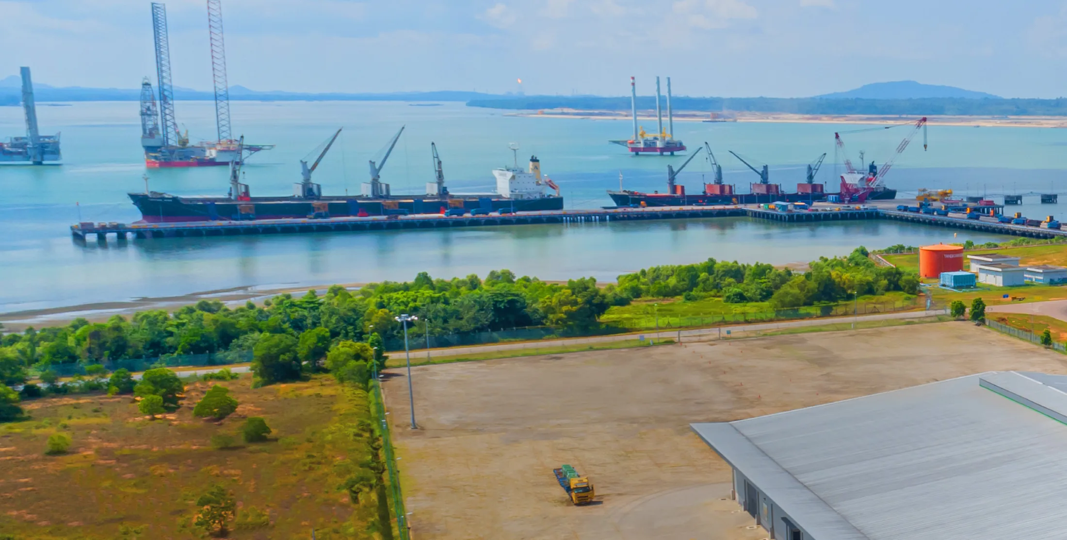 Multipurpose shoreline and cargo berth